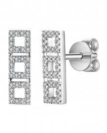 STRAIGHT BAR DIAMOND STUDS (TE955)