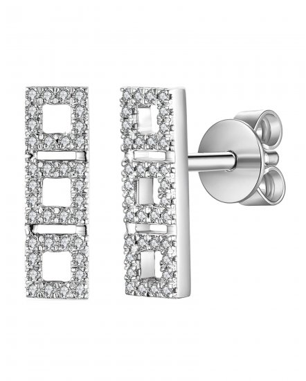 STRAIGHT BAR DIAMOND STUDS (TE955)