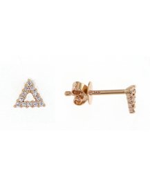 TRIANGLE STYLE DIAMOND STUDS (TE956)