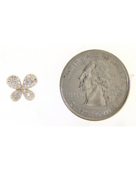 BUTTERFLY SHAPE DIAMOND STUDS (TE963)
