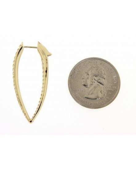 INSIDE OUTSIDE DIAMOND HOOPS (TE966)