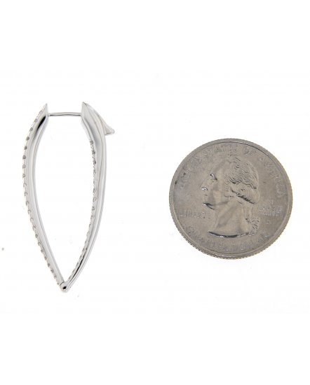 INSIDE OUTSIDE DIAMOND HOOPS (TE966)