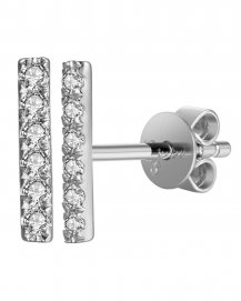 STRAIGHT BAR DIAMOND STUDS (TE979)