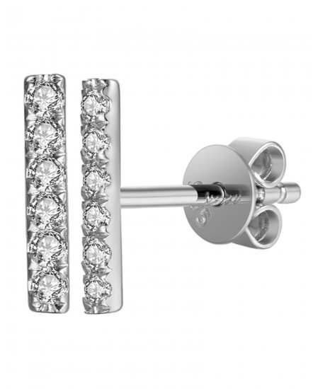 STRAIGHT BAR DIAMOND STUDS (TE979)