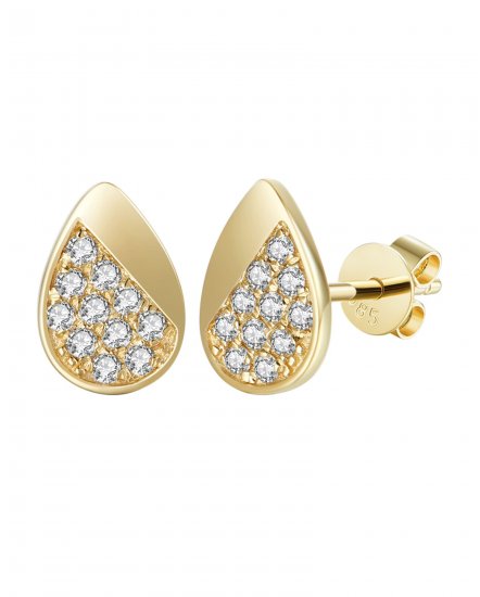 PEAR STYLE DIAMOND STUDS (TE982)