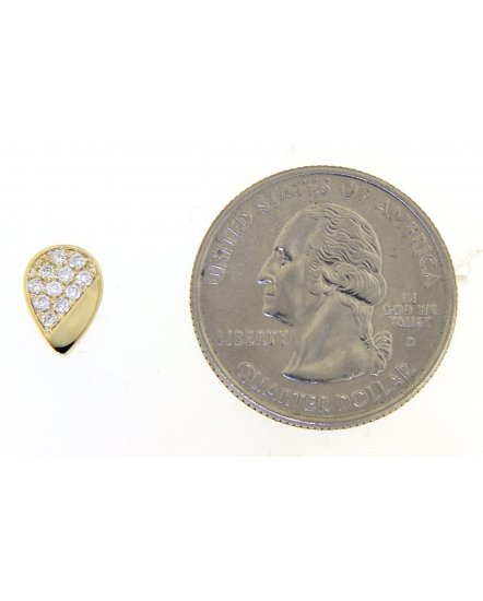 PEAR STYLE DIAMOND STUDS (TE982)