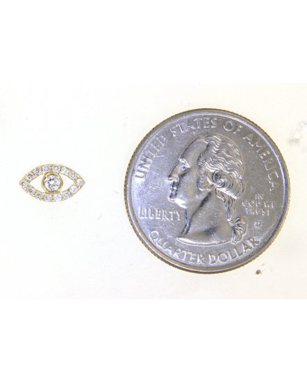 EVIL EYE STYLE DIAMOND STUDS (TE990)