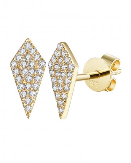 KITE SHAPE DIAMOND STUDS (TE995)