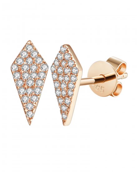 KITE SHAPE DIAMOND STUDS (TE995)