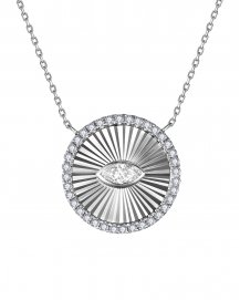 ROUND SHAPE MARQUISE DIAMOND NECKLACE (TN1004)