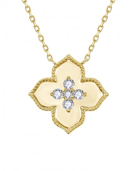 FLORAL STYLE DIAMOND NECKLACE (TN1008)