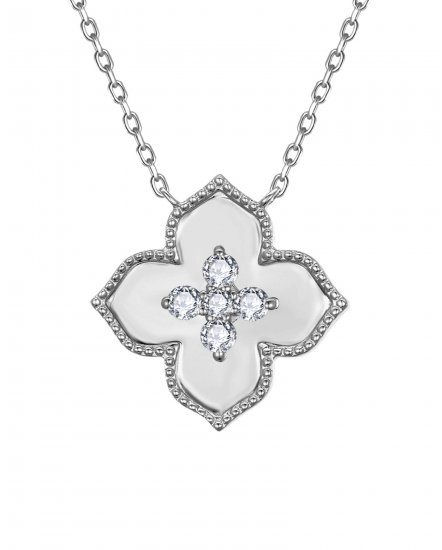 FLORAL STYLE DIAMOND NECKLACE (TN1008)