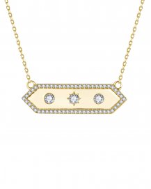 HEXAGON STYLE DIAMOND NECKLACE (TN1009)