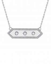 HEXAGON STYLE DIAMOND NECKLACE (TN1009)