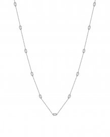 EMERALD CUT DIAMOND BY THE YARD NECKLACE (TN1011)