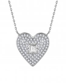 HEART SHAPE DIAMOND NECKLACE (TN1013)