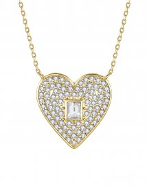 HEART SHAPE DIAMOND NECKLACE (TN1013)