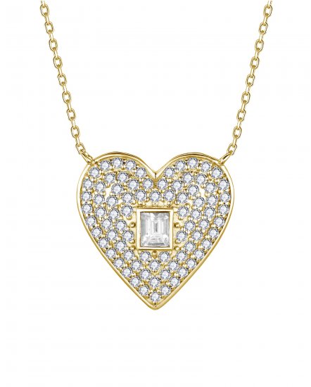 HEART SHAPE DIAMOND NECKLACE (TN1013)