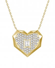 HEART SHAPE DIAMOND NECKLACE (TN1014)