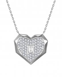 HEART SHAPE DIAMOND NECKLACE (TN1014)