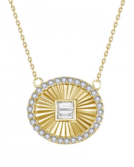 OVAL STYLE DIAMOND NECKLACE (TN1016)