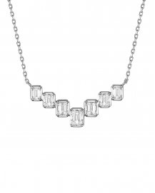 EMERALD CUT DIAMOND NECKLACE (TN1017)