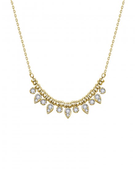 CURVED STYLE DIAMOND NECKLACE (TN1025)
