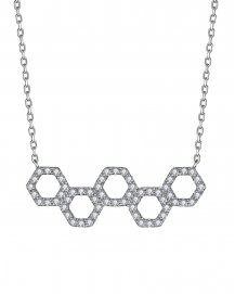 HEXAGON STYLE DIAMOND NECKLACE (TN1031)