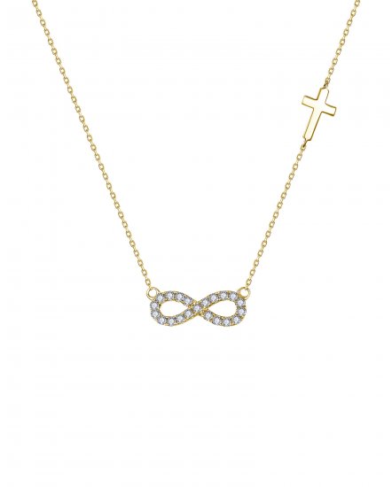 INFINITY STYLE DIAMOND NECKLACE (TN1035)