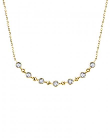 CURVED STYLE DIAMOND NECKLACE (TN1037)