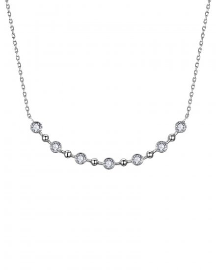 CURVED STYLE DIAMOND NECKLACE (TN1037)