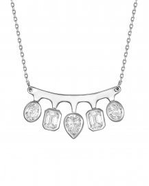 CURVED STYLE DIAMOND NECKLACE (TN1042)