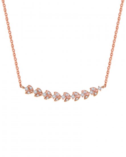 LEAF STYLE DIAMOND NECKLACE (TN211)