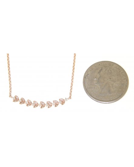 LEAF STYLE DIAMOND NECKLACE (TN211)
