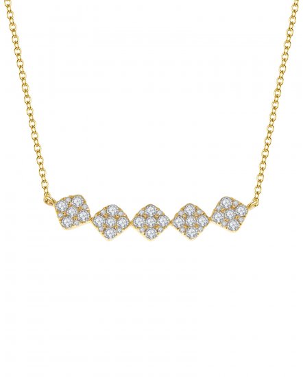 SQUARE DIAMOND NECKLACE (TN213)