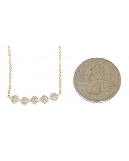 SQUARE DIAMOND NECKLACE (TN213)