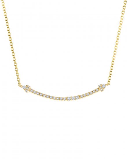 CURVED STYLE DIAMOND NECKLACE (TN217)