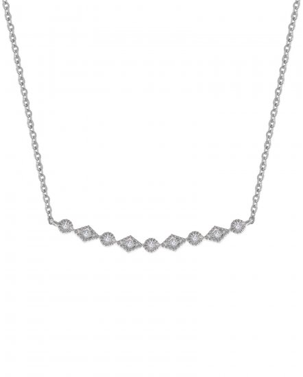 CURVED STYLE DIAMOND NECKLACE (TN222)