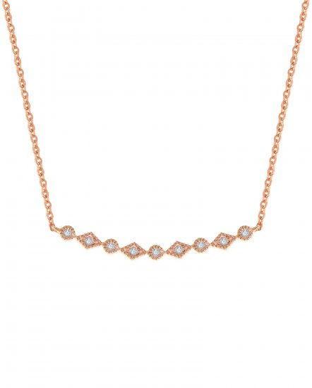 CURVED STYLE DIAMOND NECKLACE (TN222)