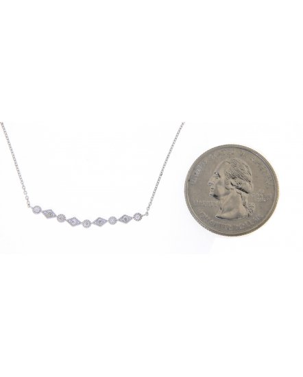 CURVED STYLE DIAMOND NECKLACE (TN222)