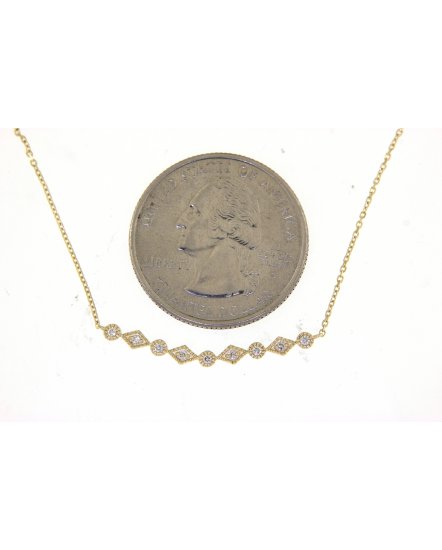 CURVED STYLE DIAMOND NECKLACE (TN222)
