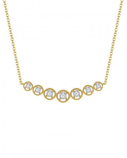 CURVED STYLE DIAMOND NECKLACE (TN223)