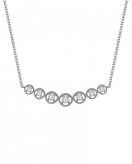 CURVED STYLE DIAMOND NECKLACE (TN223)