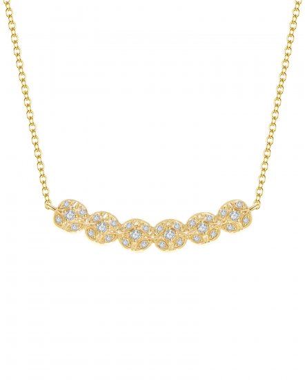 FOUR LEAF STYLE DIAMOND NECKLACE (TN231)