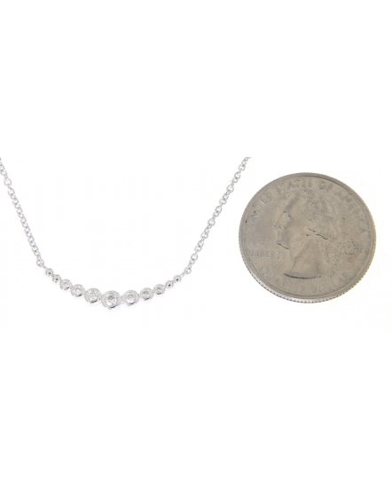 CURVED STYLE DIAMOND NECKLACE (TN233)