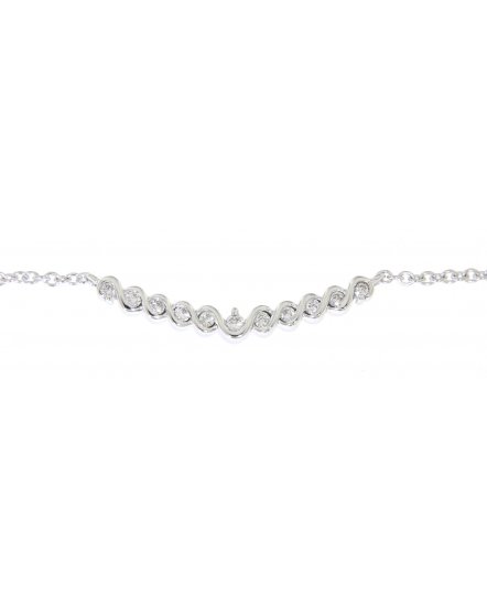 CRISS CROSS STYLE DIAMOND NECKLACE (TN237)