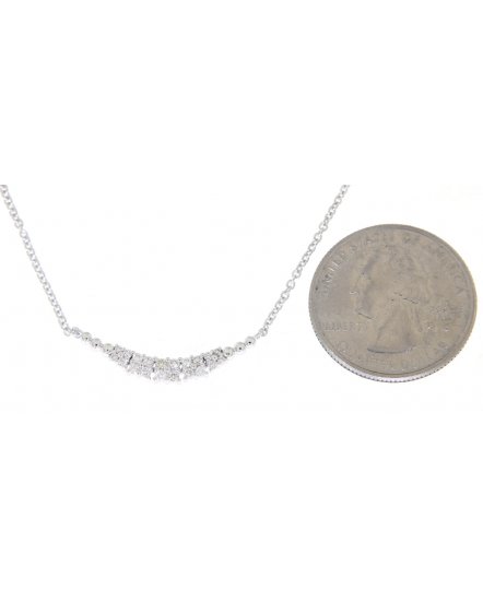 CURVED STYLE DIAMOND NECKLACE (TN238)