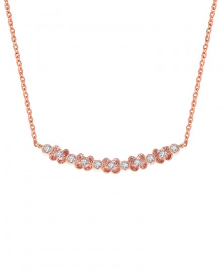 FLORAL STYLE DIAMOND NECKLACE (TN239)