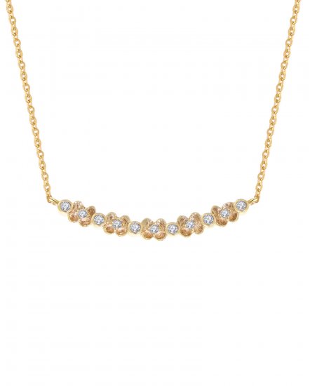 FLORAL STYLE DIAMOND NECKLACE (TN239)