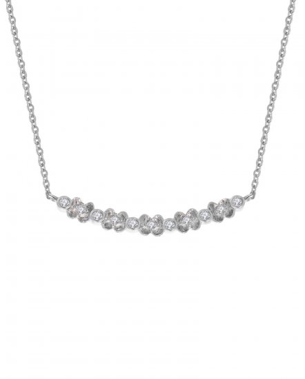 FLORAL STYLE DIAMOND NECKLACE (TN239)